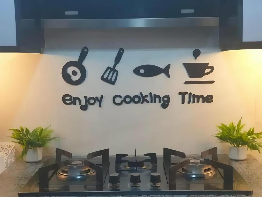 3D Kitchen Wall Art Set — Modern Home Decor