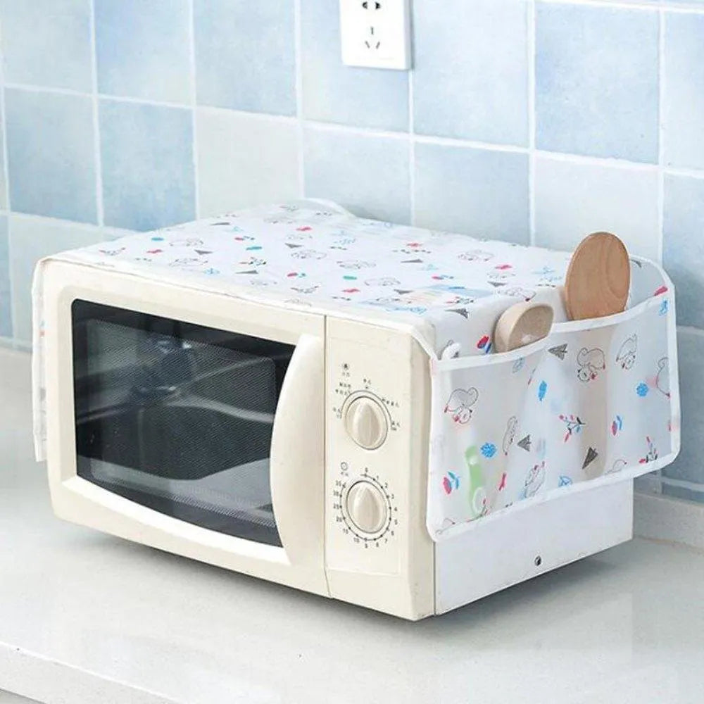 Printed Microwave Oven Cover — Multicolor