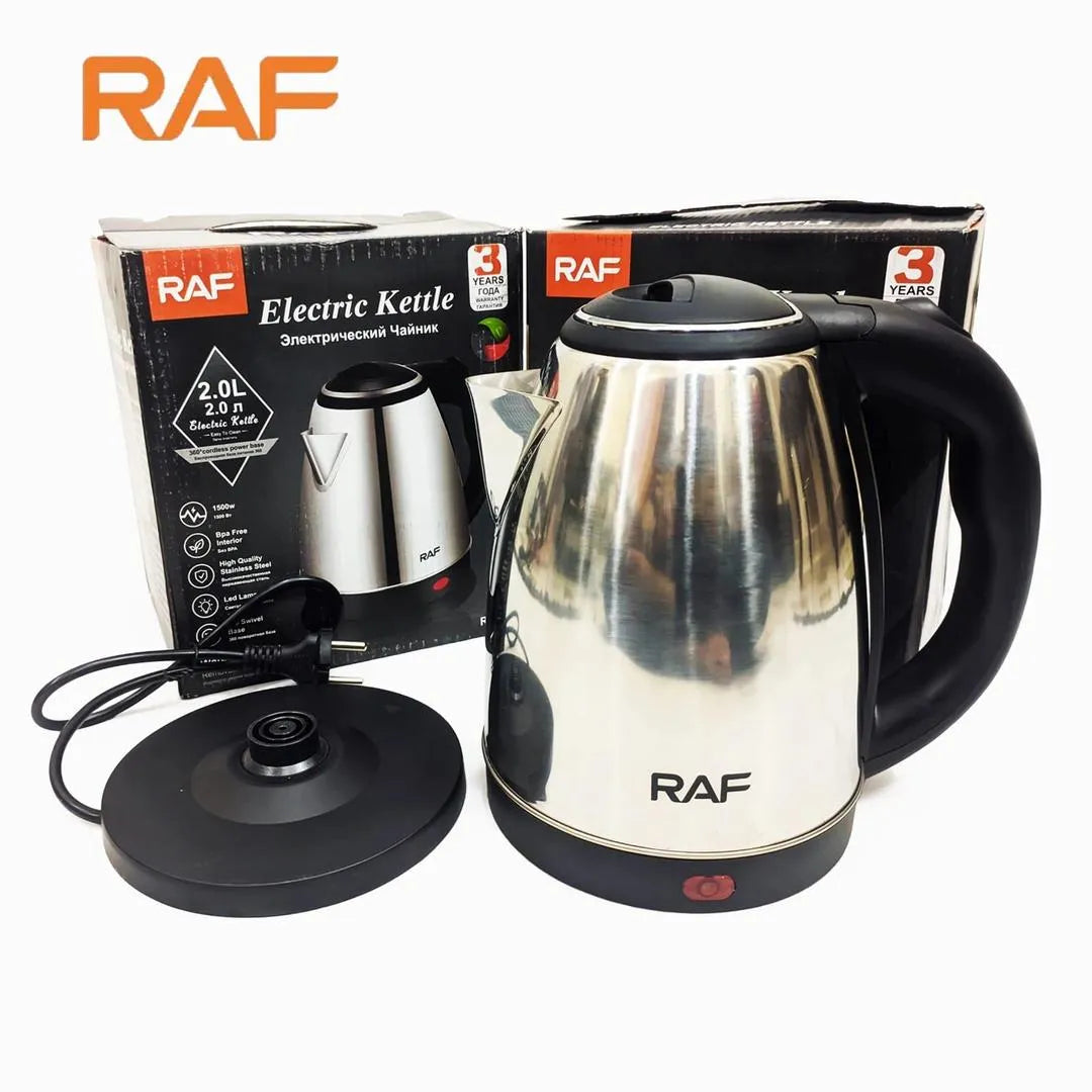 Stainless Steel Electric Kettle — 2L RAF