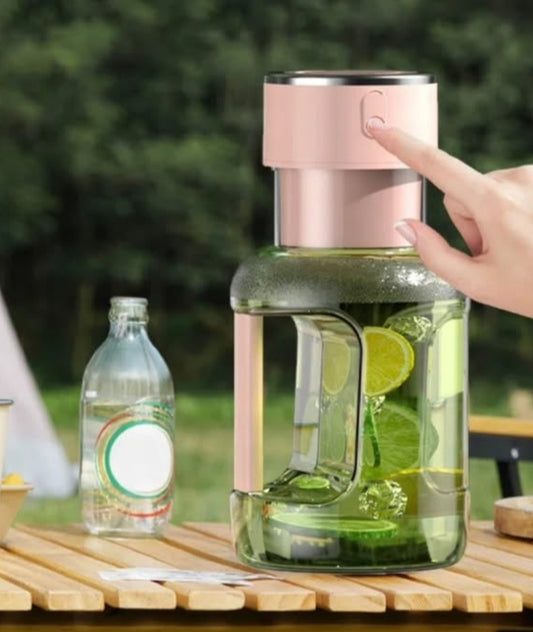 1600ml Portable Electric Rechargeable Cordless Barrel Juicer (Random Color)