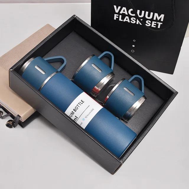Stainless Steel Vacuum Flask Set of 3 — 500ml