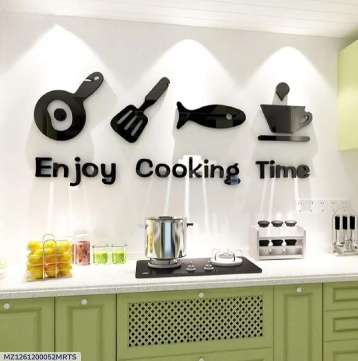 3D Kitchen Wall Art Set — Modern Home Decor