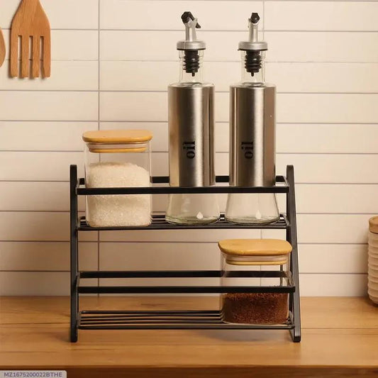 Stainless Steel Spice Rack — Kitchen Storage