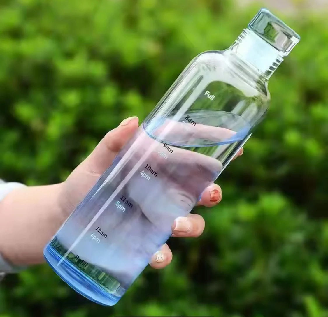 Transparent  Water Bottle 500ml Durable Lightweight And Easy To Carry | Random Colour
