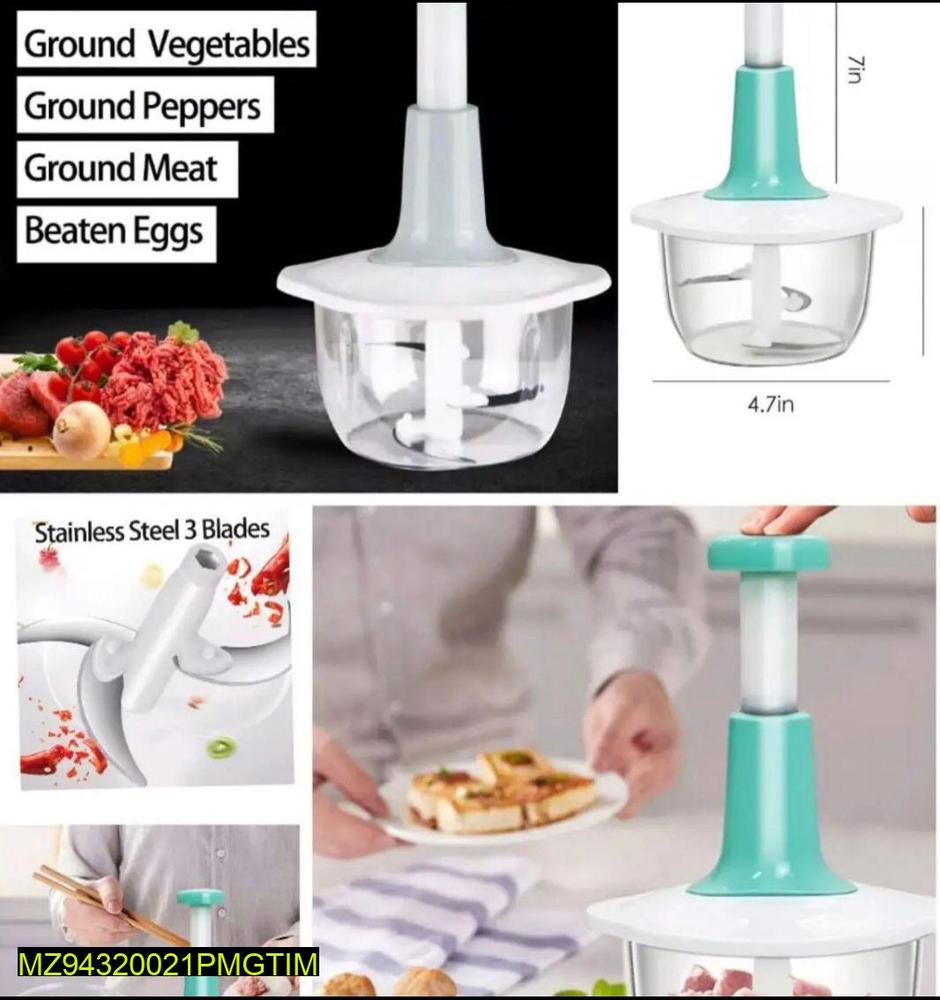 Manual Food Chopper — 2L Capacity