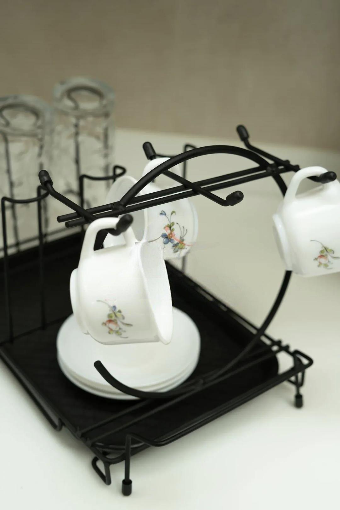 Black Stainless Steel Dish Rack