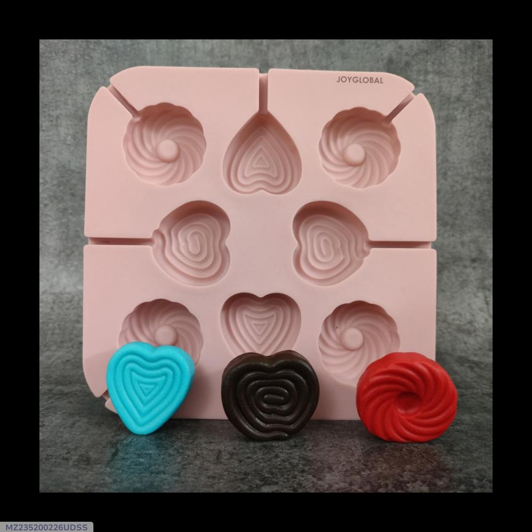 Silicone Heart & Swirl Baking Mould