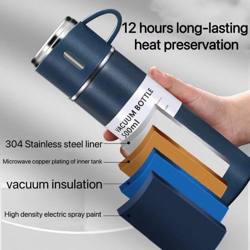 Stainless Steel Vacuum Flask Set of 3 — 500ml