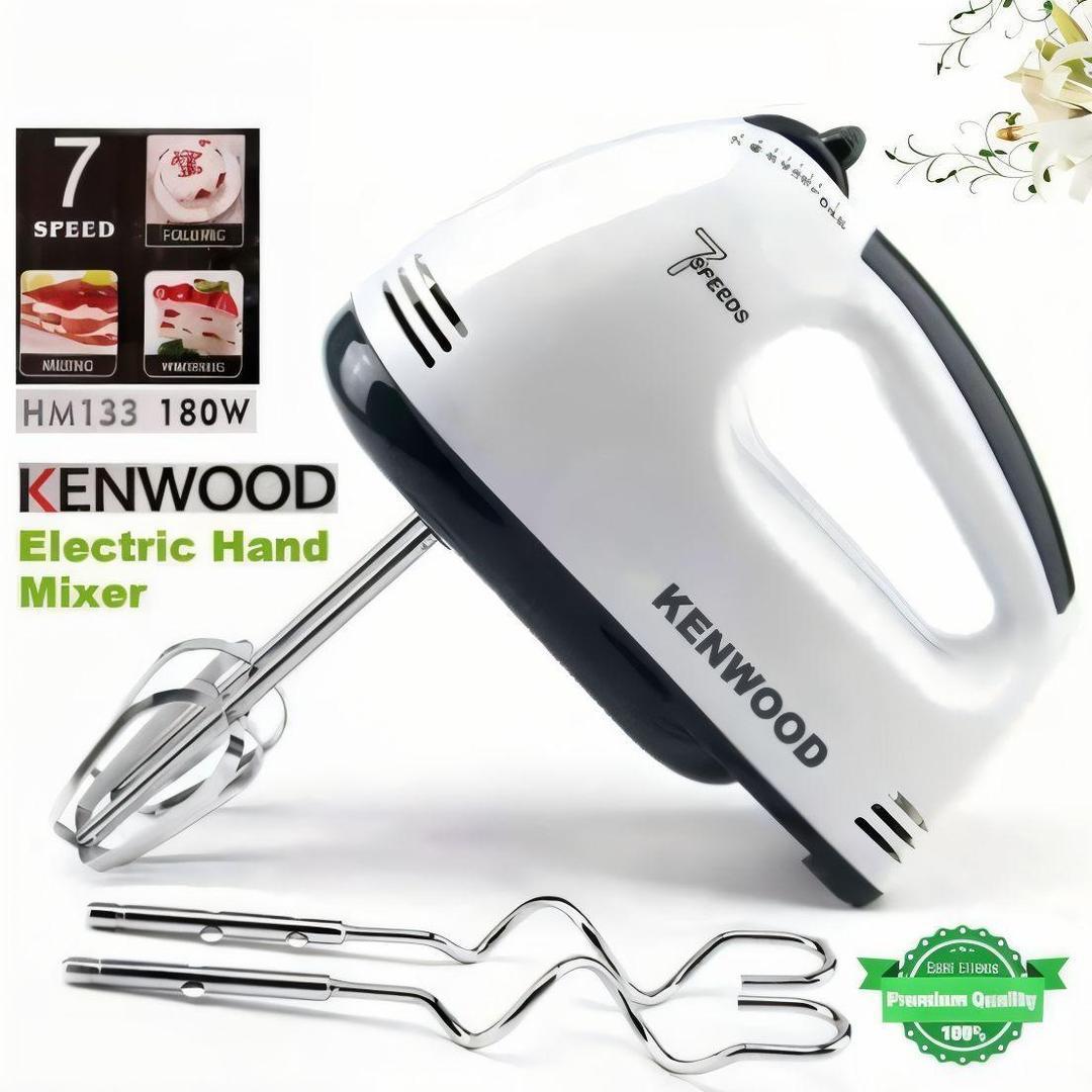 7-Speed Hand Mixer for Baking — White