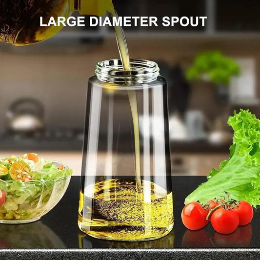 Dripless Glass Oil Dispenser Bottle
