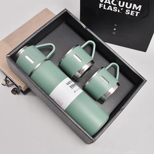 Stainless Steel Vacuum Flask Set of 3 — 500ml
