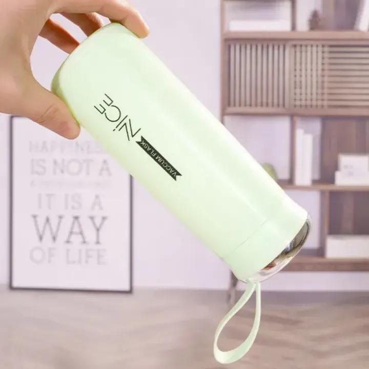 Insulated Glass Water Bottles — Set of 2 (400ml)