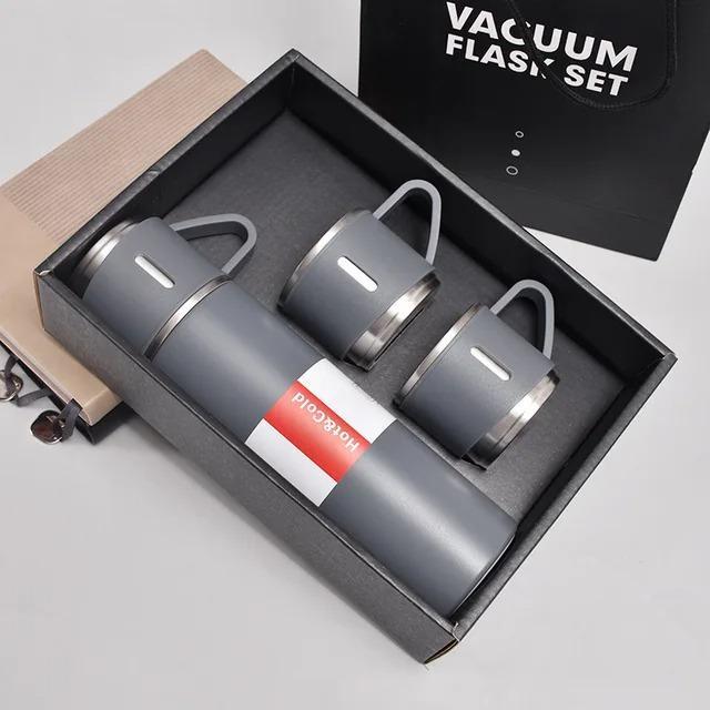 Stainless Steel Vacuum Flask Set of 3 — 500ml