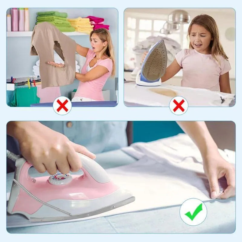 Heat Proof Teflon Iron Cover Mat — White (23x15.5cm)