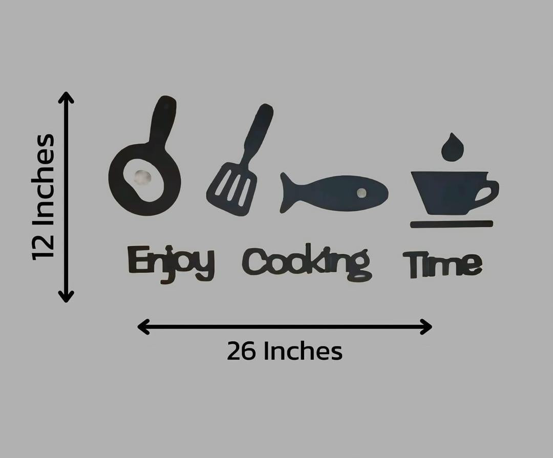 3D Kitchen Wall Art Set — Modern Home Decor